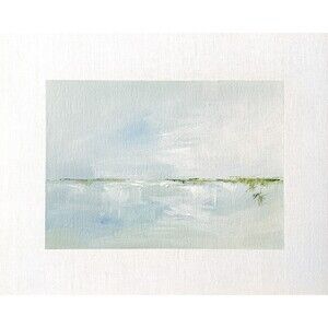 8x10 Original Oil Seascape Painting Ocean Coastal Art Cloud Impressionist Signed